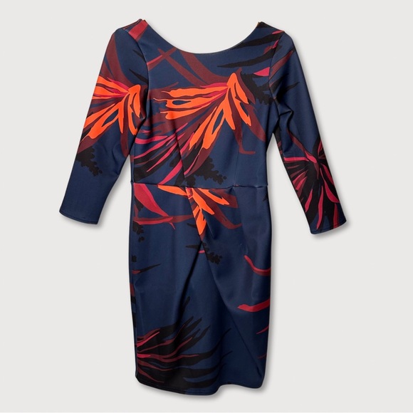 NWT Closet London Floral Print Midi Dress - Picture 3 of 8